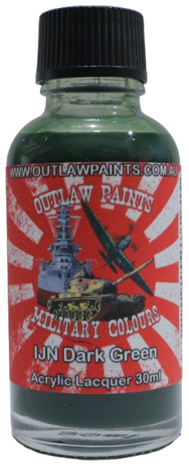 Boxart Japanese Military Colour - IJN Dark Green OP184MIL Outlaw Paints Boxart Japanese Military Colour - IJN Dark Green OP184MIL Outlaw Paints