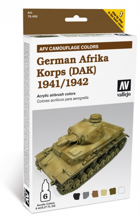 Boxart German Afrika Korps 1941-1942 (DAK) 78.409 Vallejo Model Air