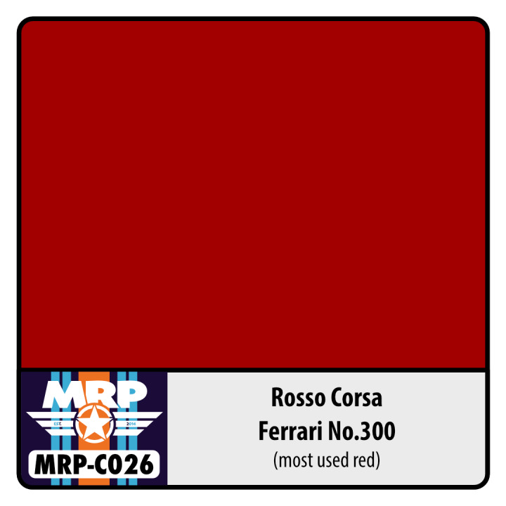 Boxart Rosso Corsa Ferrari No.300 (most used red)  MR.Paint