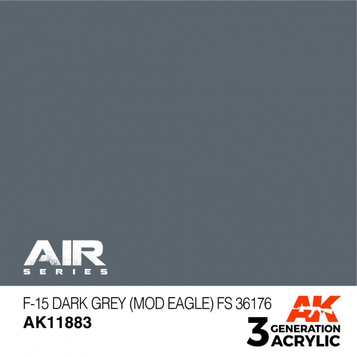 Boxart F-15 Dark Grey (Mod Eagle) FS 36176  AK 3rd Generation - Air